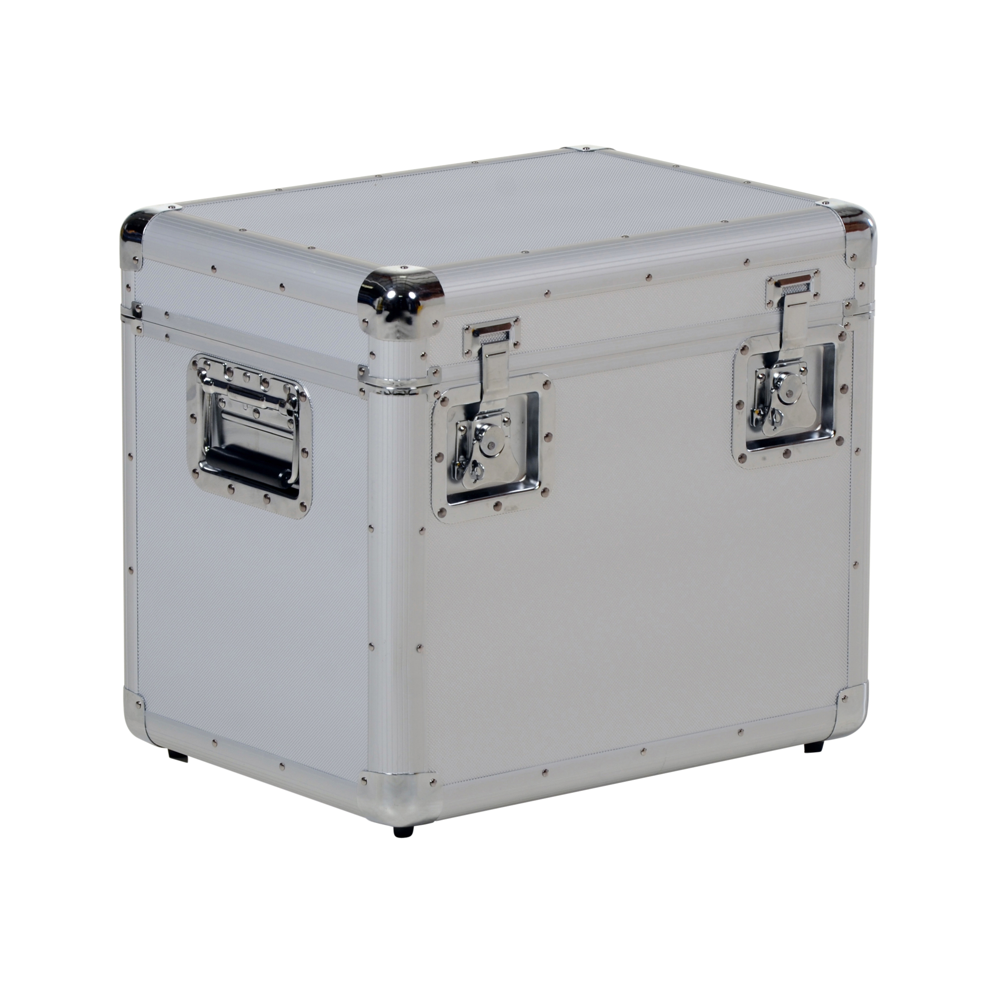Vestil Aluminum Small Storage Case - 14.25in. x 19in. x 16.25in., Dual Lock, Embossed Surface, Model# CASE-S